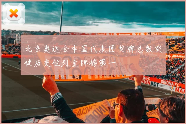 北京奥运会中国代表团奖牌总数突破历史位列金牌榜第一